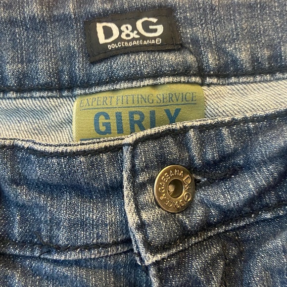 DOLCE & GABBANA girly denim capri jeans! - Picture 5 of 5